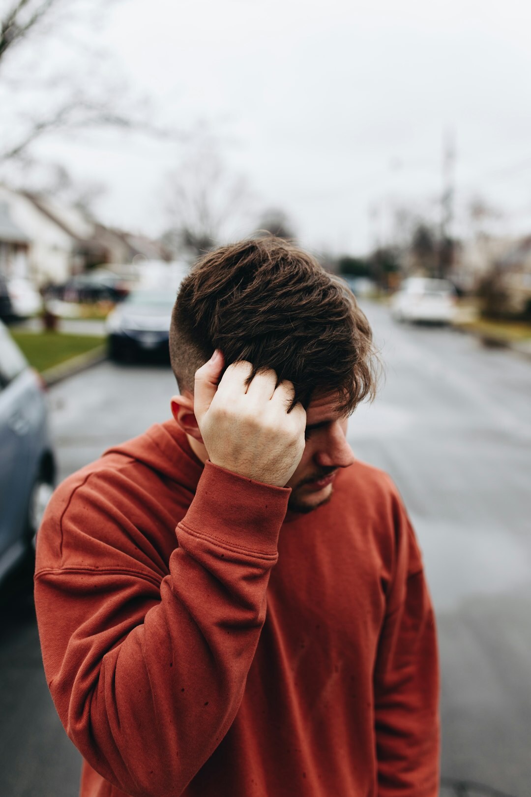 Teenager portrait in a Copenhagen suburban housing area