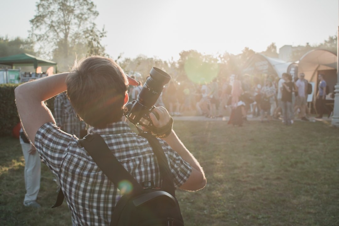 documentary photographer interviewing local